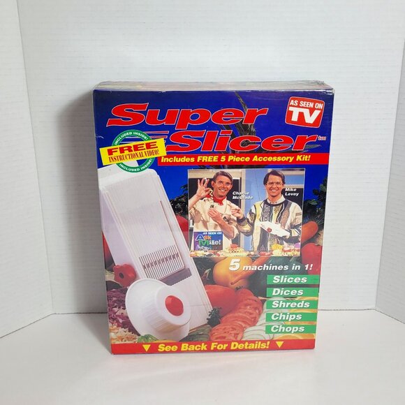 Other - As Seen On TV Super Slicer 5 Machines In 1 Slices Dices Shreds Chips Chops New